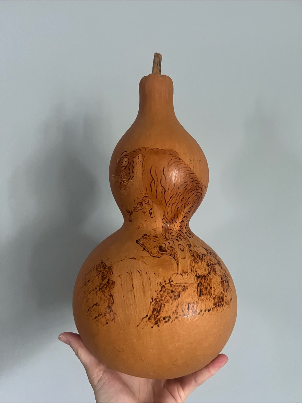 Vintage oriental Gourd Art